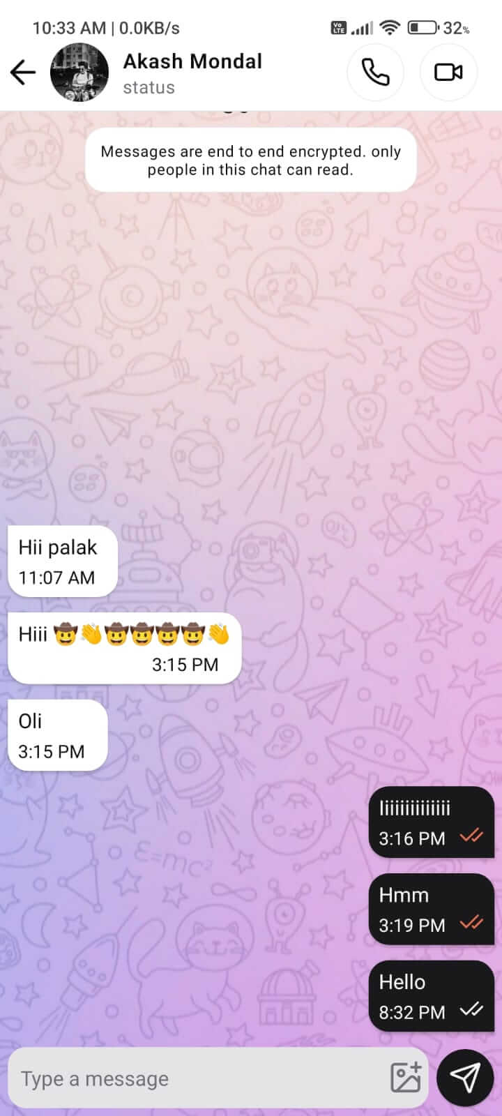 Real-time Messaging interface